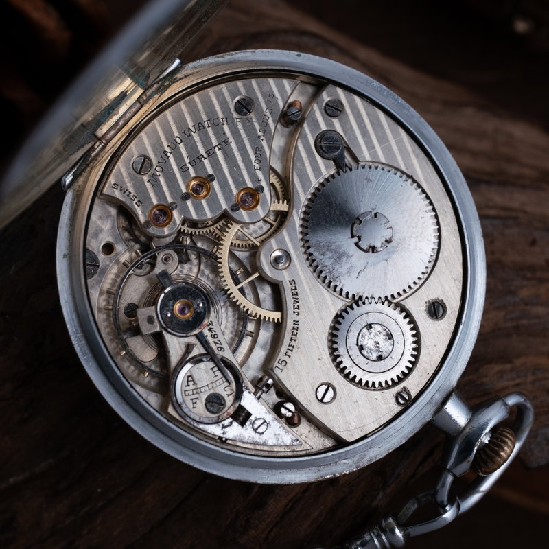 Movado Movado - Pocket Watch - Sans prix de réserve - 656616 - Homme - 1900-1949  vintage watch - image 11