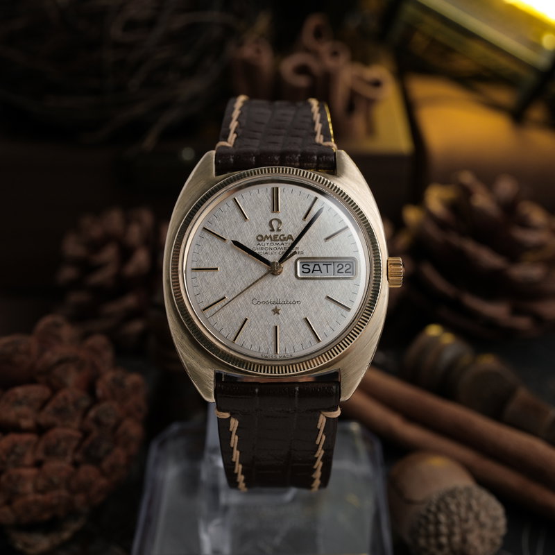 Omega Omega - Constellation C-Shape Chronometer 'Linen Dial' - CD 168.029 - Men - 1968 vintage watch - image 1