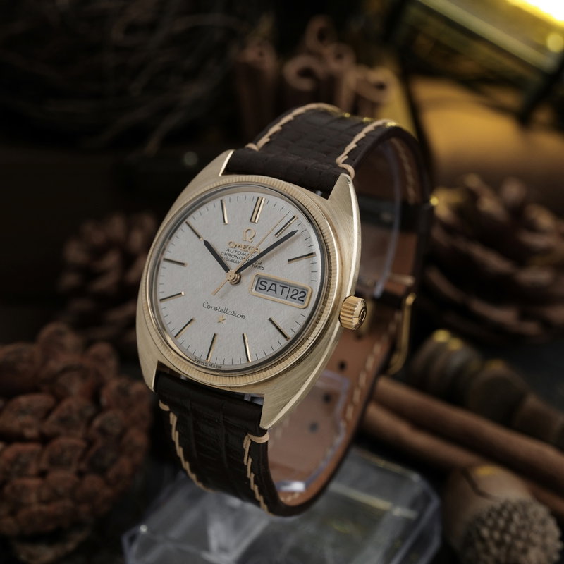 Omega Omega - Constellation C-Shape Chronometer 'Linen Dial' - CD 168.029 - Men - 1968 vintage watch - image 2