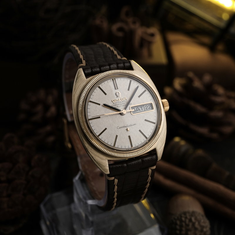 Omega Omega - Constellation C-Shape Chronometer 'Linen Dial' - CD 168.029 - Men - 1968 vintage watch - image 5