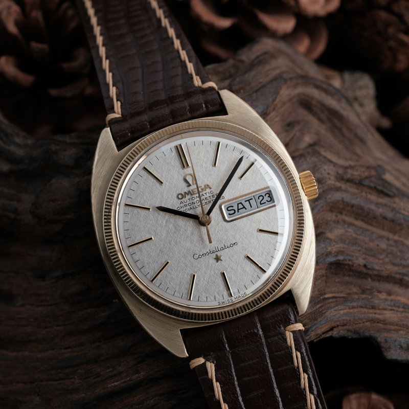 Omega Omega - Constellation C-Shape Chronometer 'Linen Dial' - CD 168.029 - Men - 1968 vintage watch - image 7