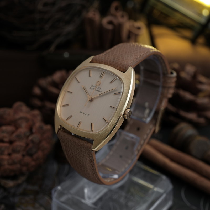 Omega Omega - De Ville Automatic Champagne Dial Cushion Case - No reserve price - MD 161.768 / MD 162.767 - Men - 1973 vintage watch - image 2