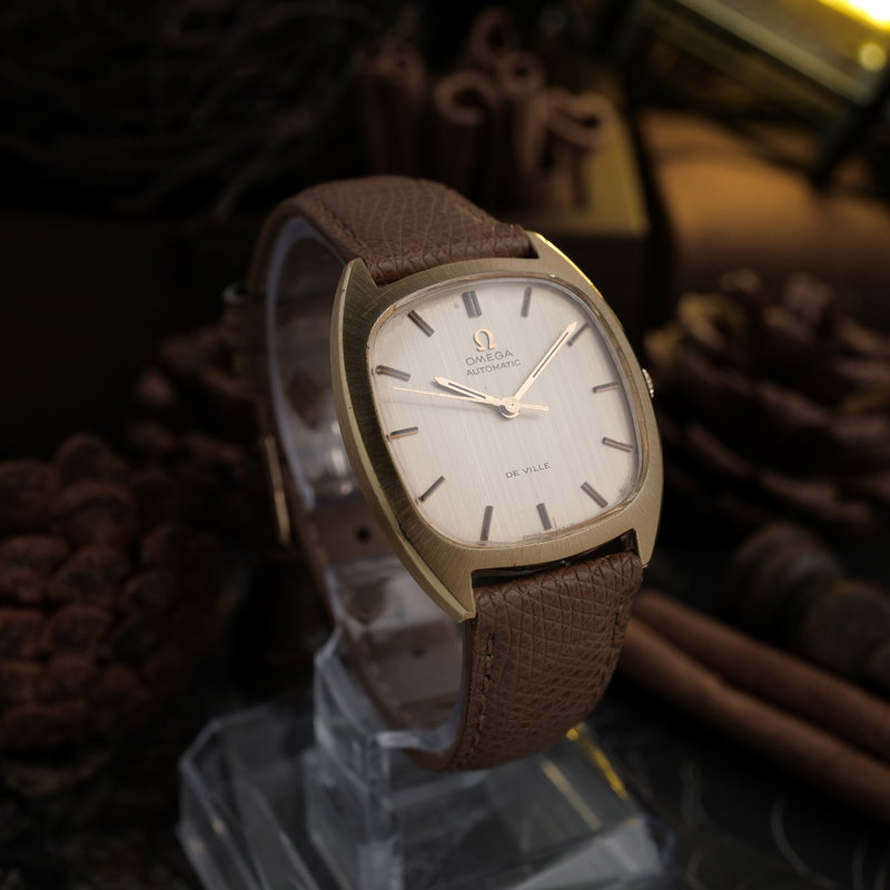 Omega Omega - De Ville Automatic Champagne Dial Cushion Case - No reserve price - MD 161.768 / MD 162.767 - Men - 1973 vintage watch - image 4