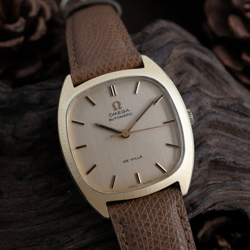 Omega Omega - De Ville Automatic Champagne Dial Cushion Case - No reserve price - MD 161.768 / MD 162.767 - Men - 1973 vintage watch - image 10
