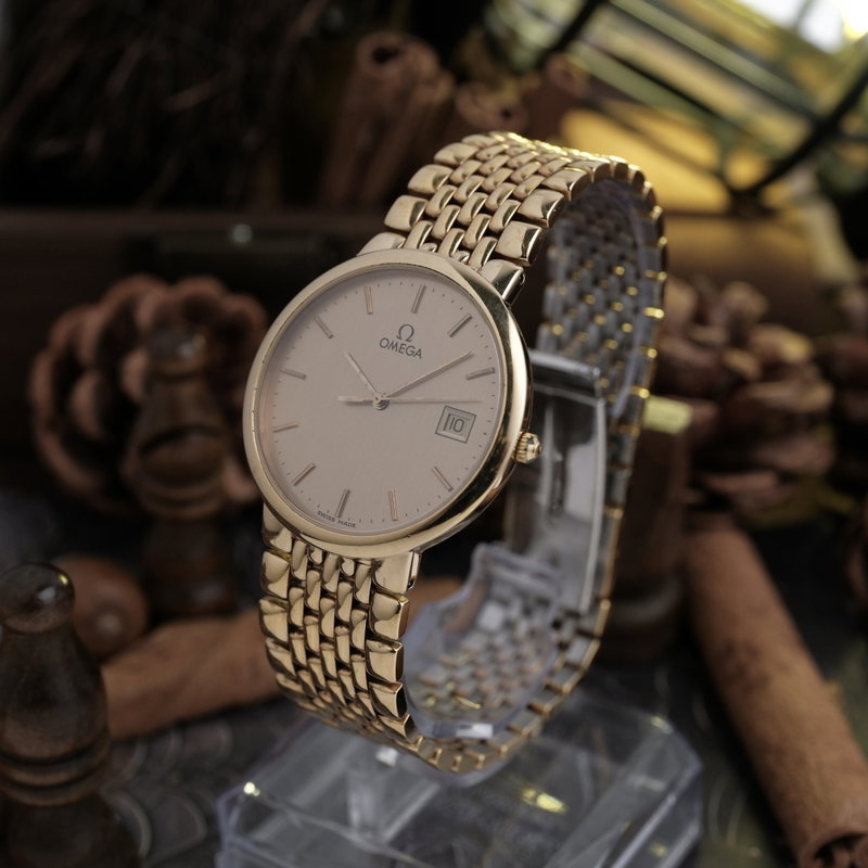 Omega Omega - De Ville Brushed Champagne Dial - Ingen mindstepris - DL 3961012 - Unisex - 1993 vintage watch - image 2