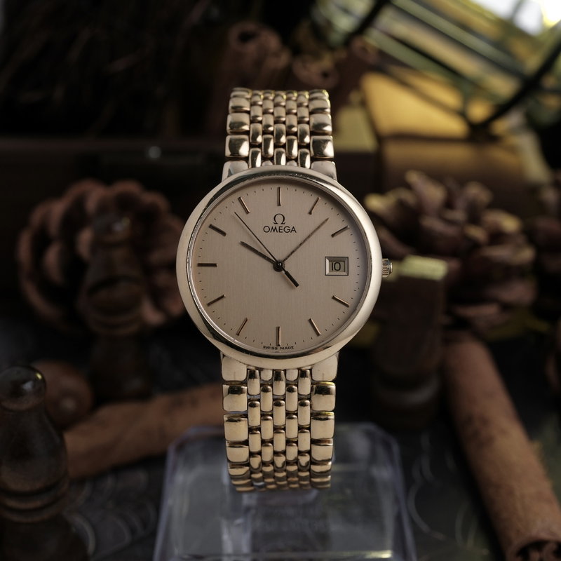 Omega Omega - De Ville Brushed Champagne Dial - Ingen mindstepris - DL 3961012 - Unisex - 1993 vintage watch - image 1