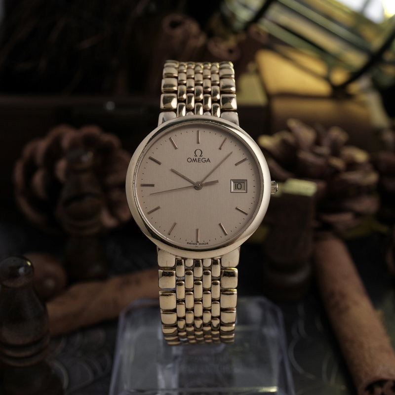Omega Omega - De Ville Brushed Champagne Dial - Ingen mindstepris - DL 3961012 - Unisex - 1993 vintage watch - image 3