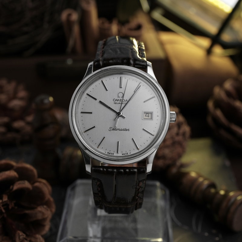 Omega Omega - Seamaster QZ Cal. 1342 Silver Dial 'Serviced' - No reserve price - 1960106 - Men - 1977 vintage watch - image 1