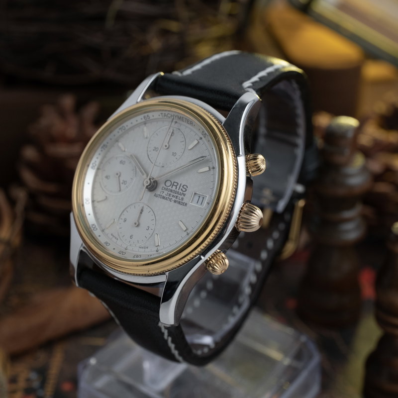 Oris Oris - Chronograph Automatic Valjoux 7750 - Sans prix de réserve - 7415 - Homme - 1990-1999 vintage watch - image 3