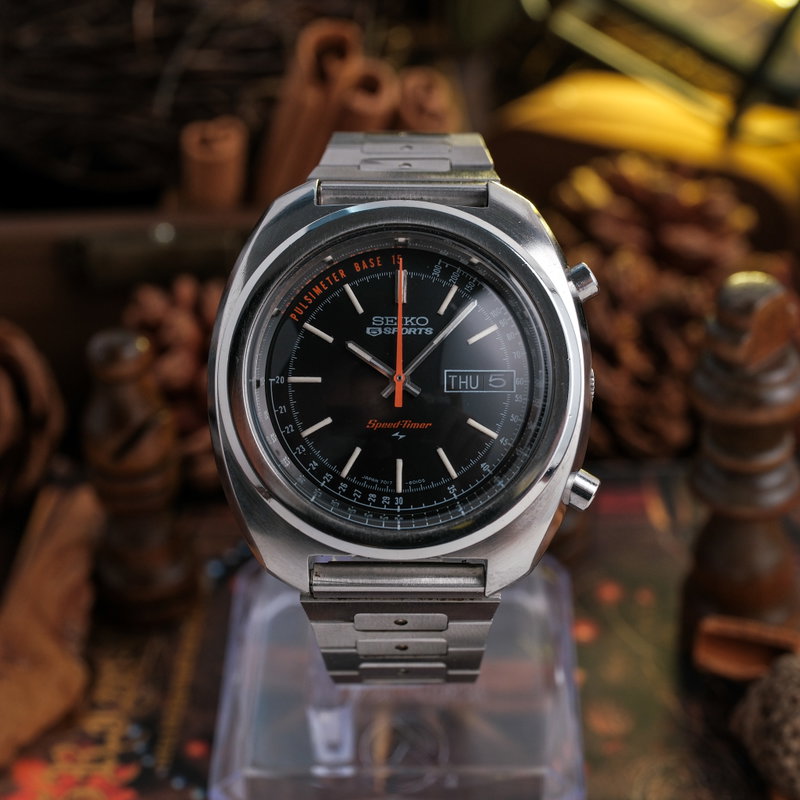 Seiko Seiko - 5 Sports Speed-Timer Chronograph - No reserve price - 7017-8000 - Men - 1971 vintage watch - image 1