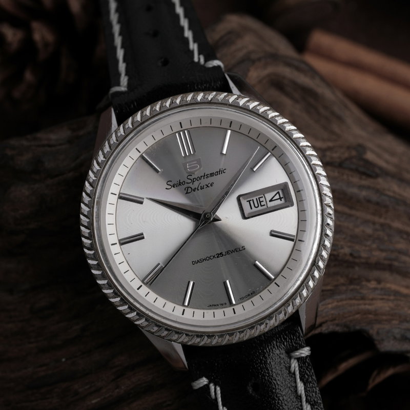 Seiko Seiko - Sportsmatic Deluxe Fluted Bezel - Ingen mindstepris - 7619-7050 - Mænd - 1965 vintage watch - image 8